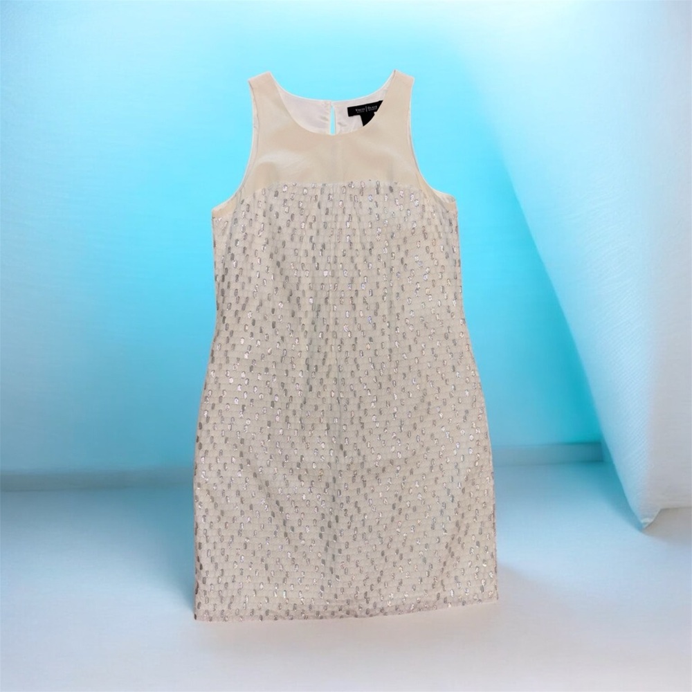 White House Black Market Sparkling Cream Dress